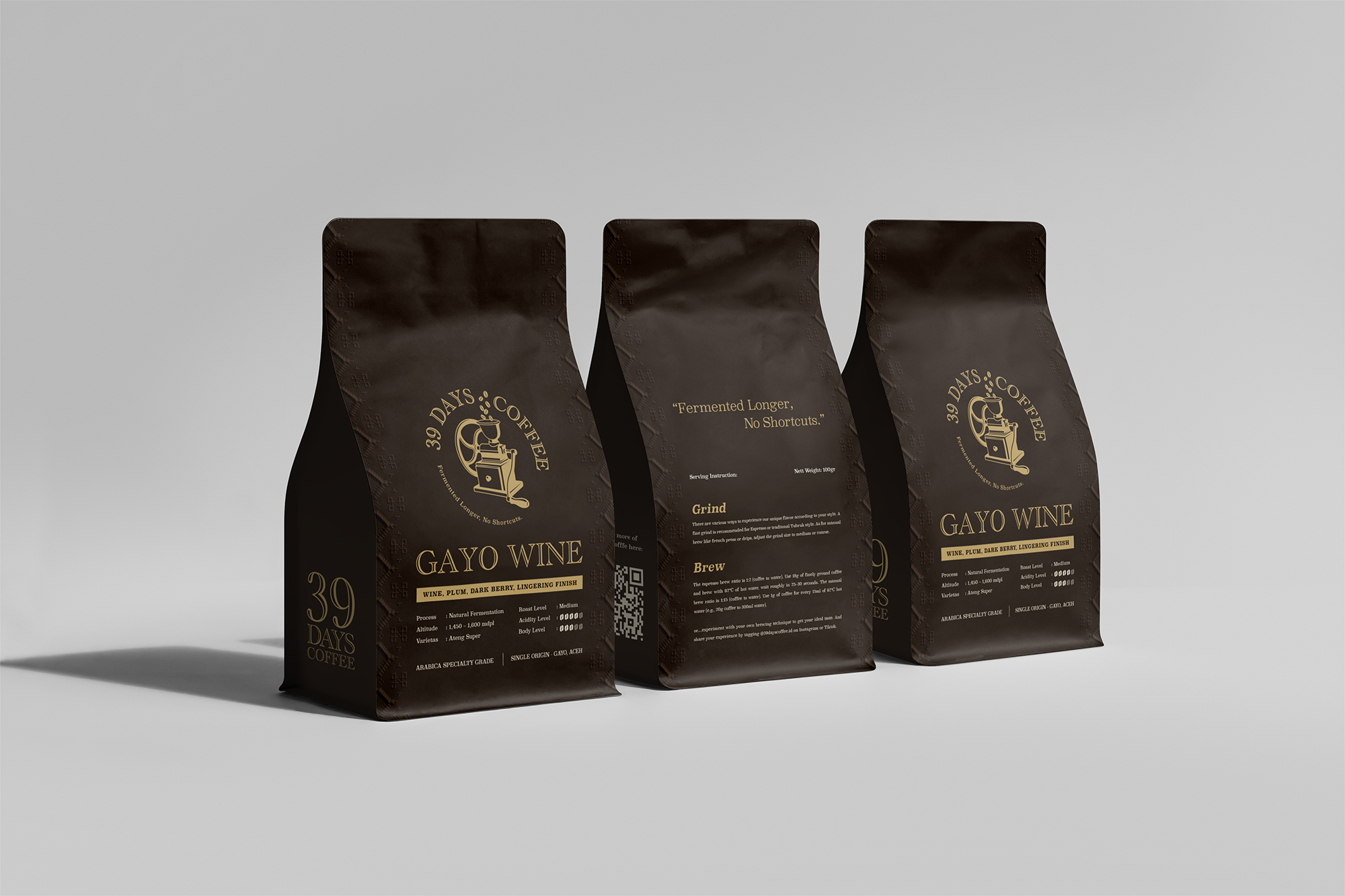 39 Days Coffee Gayo Wine. Roasted Beans
